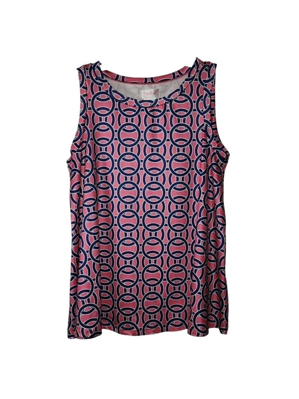Top It Off Sleeveless Blouse Size Small